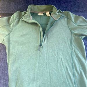 LL Bean Green Athletic Pullover